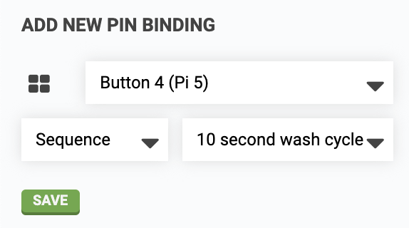 water dose pin binding