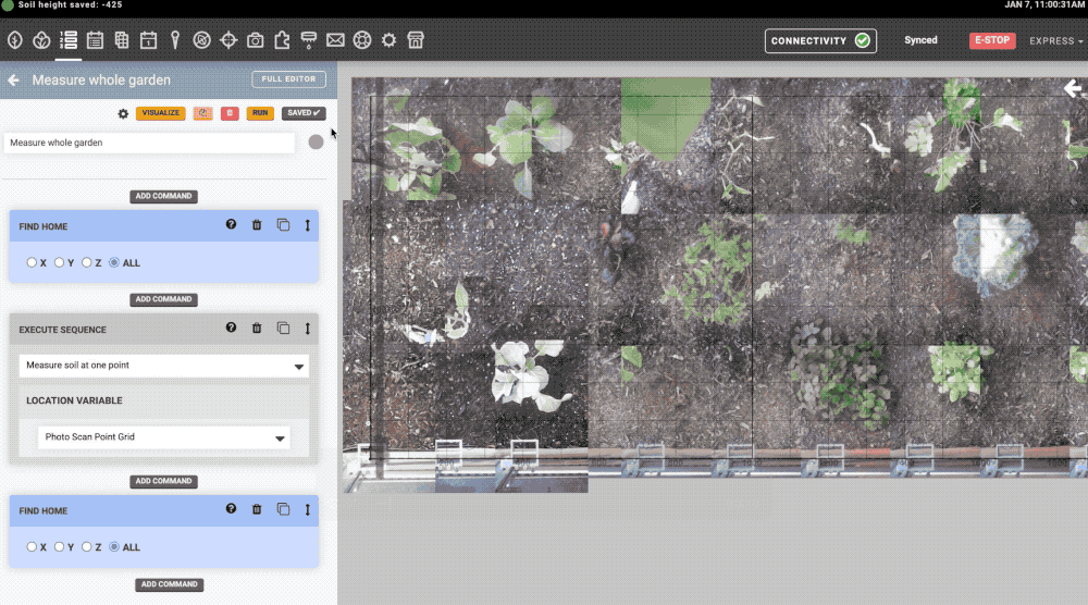 full garden soil mapping