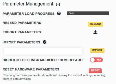 parameter management