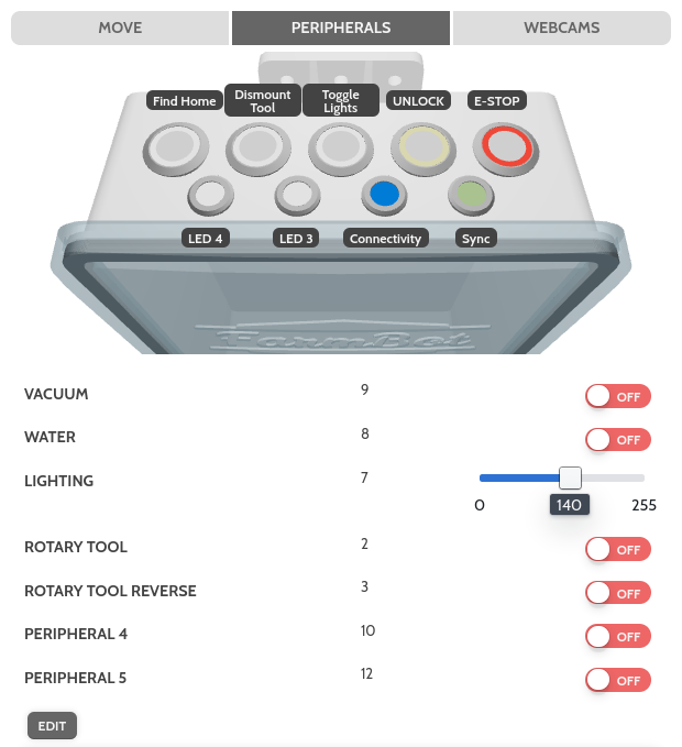 controls popup peripherals tab