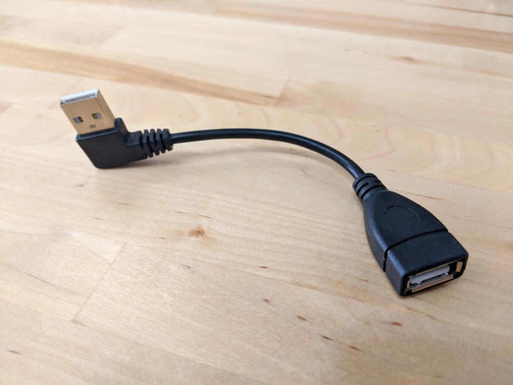 90 degree usb adapter