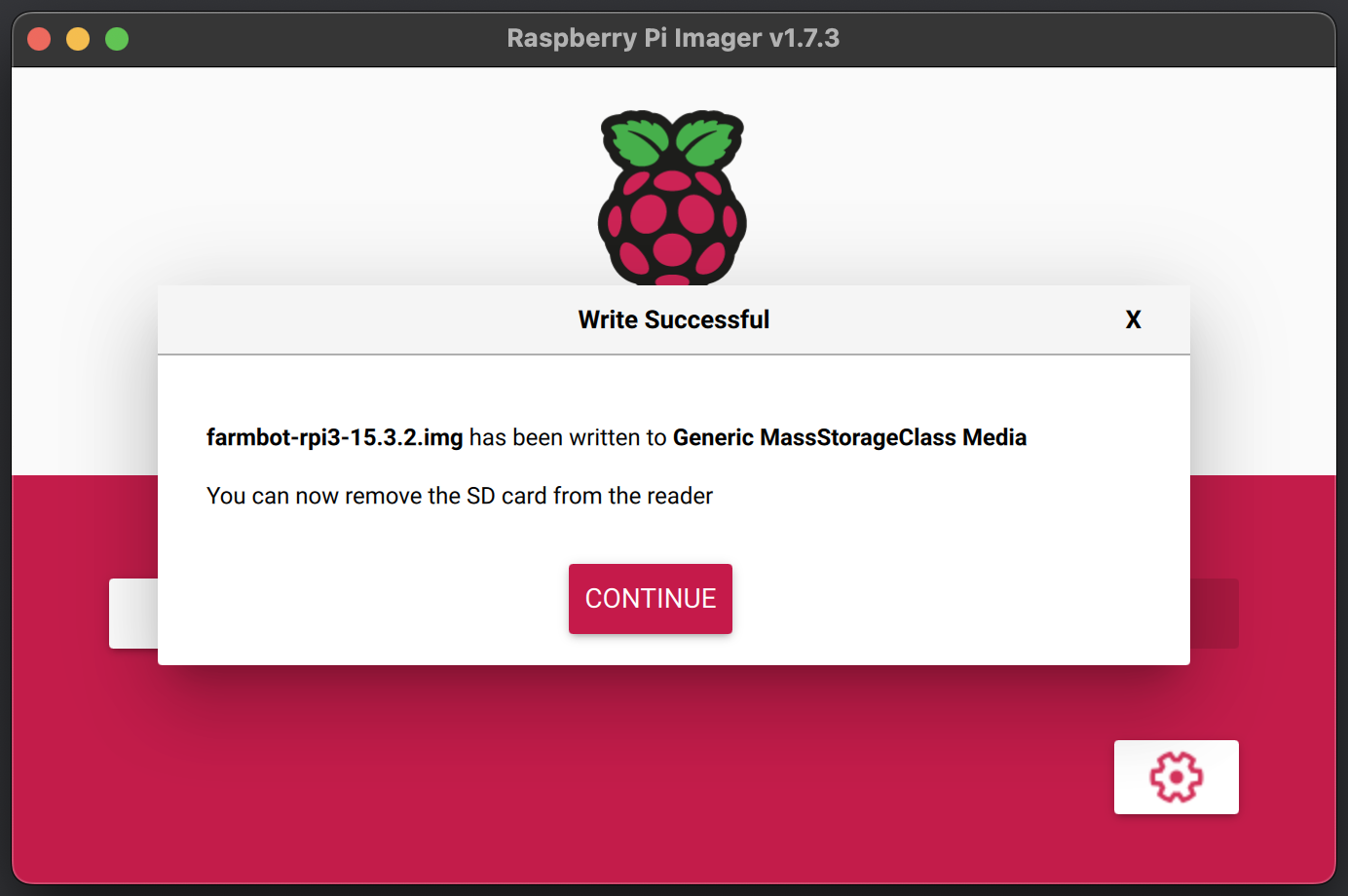 Raspberry Pi 3 Model B / B+ — farmbot_system_rpi3 v1.10.0-farmbot.1